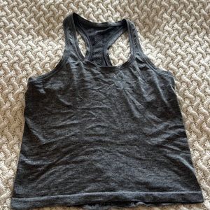 Lulu lemon swiftly tank race length small grey